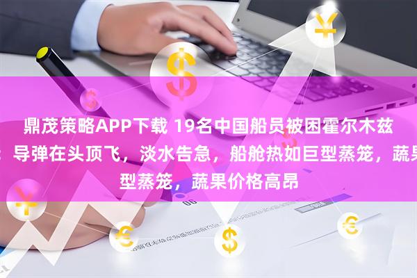 鼎茂策略APP下载 19名中国船员被困霍尔木兹海峡69天：导弹在头顶飞，淡水告急，船舱热如巨型蒸笼，蔬果价格高昂