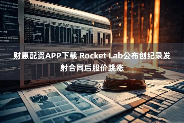财惠配资APP下载 Rocket Lab公布创纪录发射合同后股价跳涨