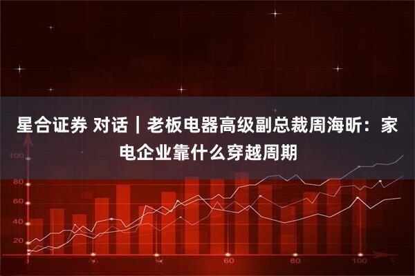 星合证券 对话｜老板电器高级副总裁周海昕：家电企业靠什么穿越周期